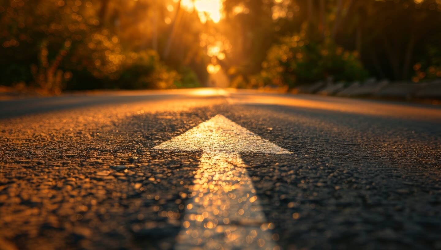 a straight arrow in the road demonstrating progress with ADHD coping skills for adults (ADHD coping for adults)